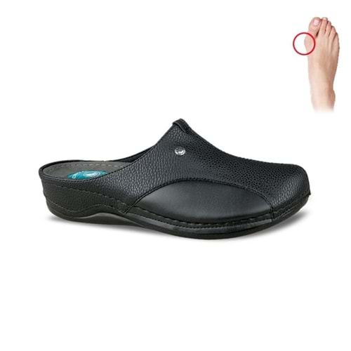Ceyo 9946-24 Tam Ortopedik Kadın Terlik - Siyah - 35