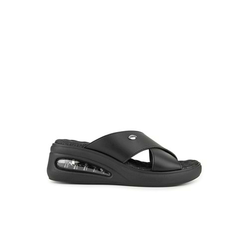 Muya Nap Airmax Tabanlı Kadın Terlik - Siyah - 40