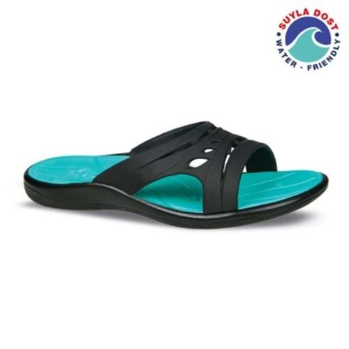 Ceyo New Splash-Z Tam Ortopedik Kaymaz Taban Kadın Terlik - Siyah - 40