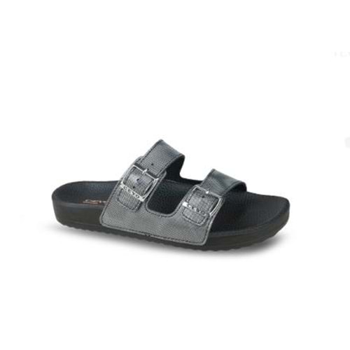 Ceyo Bahama-18 Tam Ortopedik kadın terlik - Platin - 35