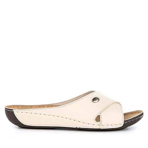 Muya Yara Tam Ortopedik Kadın Terlik - Bej - 36