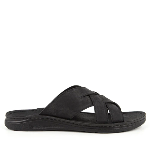 Muya Tiger Tam Ortopedik Kaymaz Taban Erkek Terlik - Siyah - 40