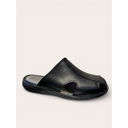 kristal kr.340 tam ortopedik deri kapalı terlik - Kristal - Kr.340 - Siyah - 40