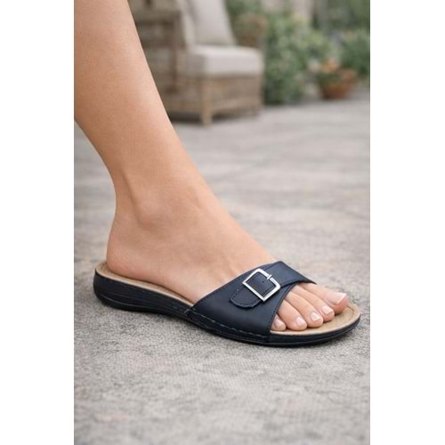 Carla Verde Tam Ortopedik Kadın Terlik. - Carla Verde - 5735.50 - Kırmızı - 40