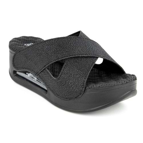 Muya Penelope Air Max Tabanlı Kadın Terlik - Penelope - Desenli siyah - 37