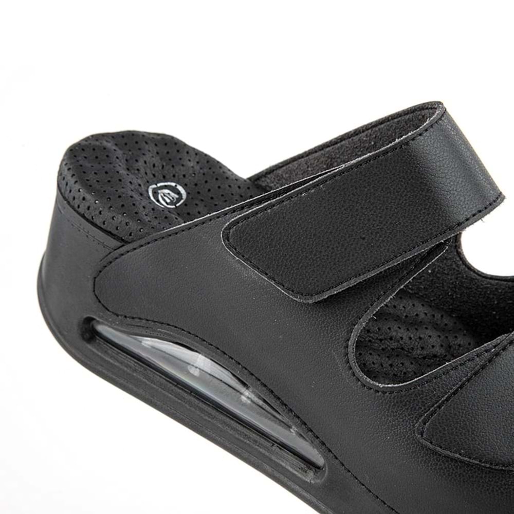 Muya Eos Aır Max Tabanlı Çift Bantlı Cırtlı Kadın Terlik - Eos - Siyah - 37