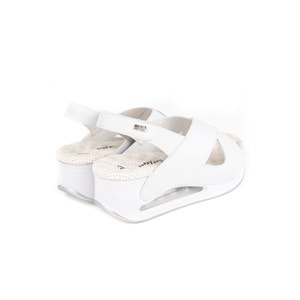 Muya Assos Air Tabanlı Anatomik Kadın Sandalet - Beyaz - 40