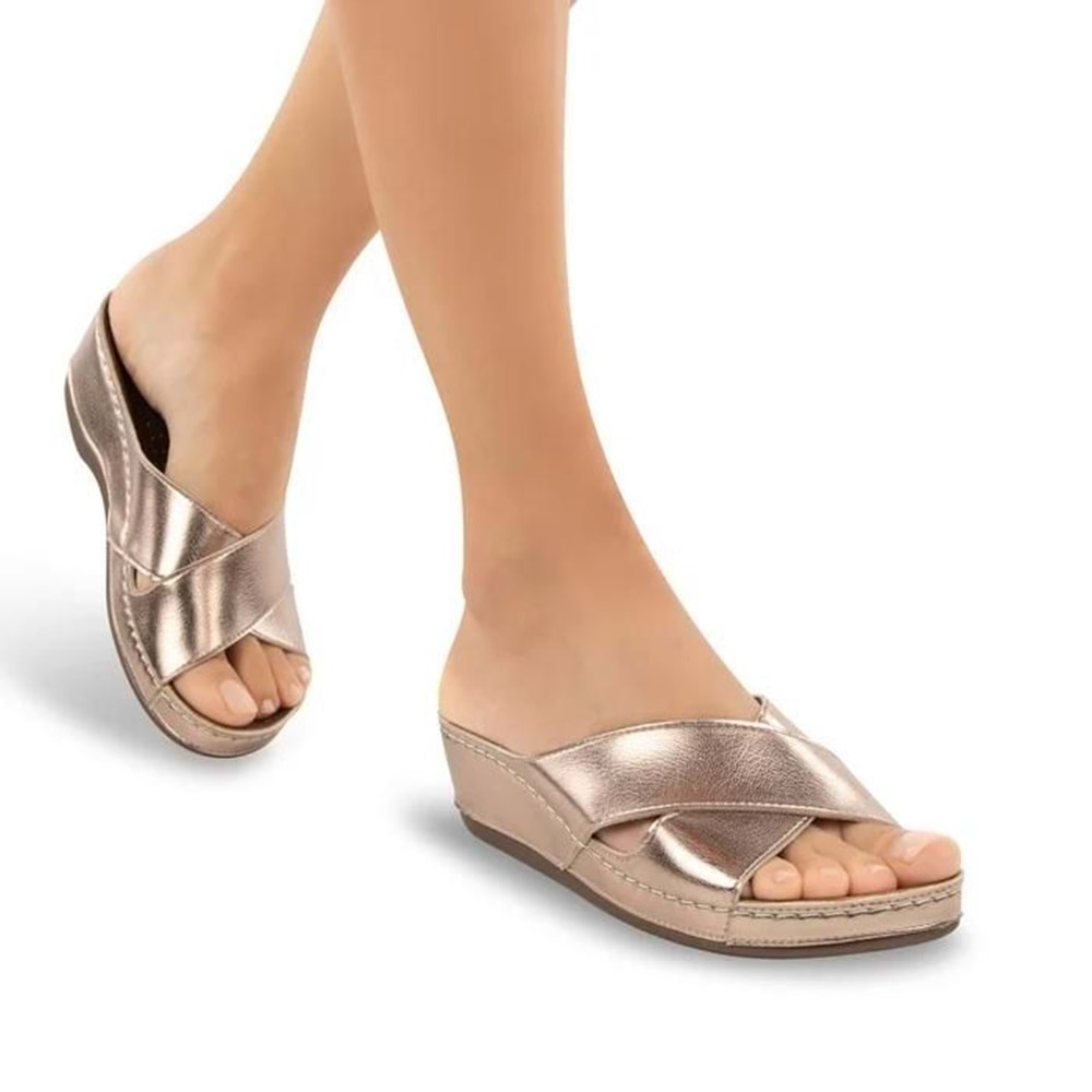 Muya Active Anatomik Taban Jel Destekli Kadın Terlik - Platin - 37