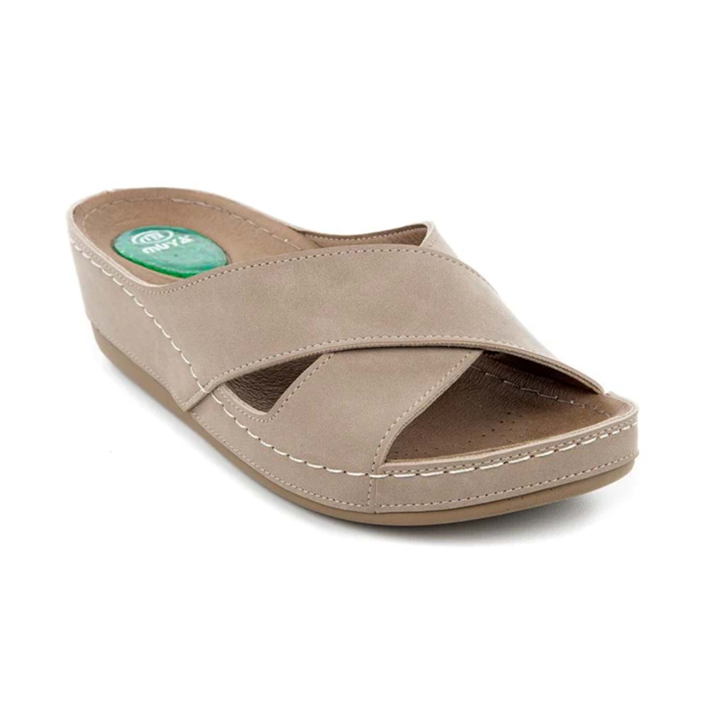 Muya Active Anatomik Taban Jel Destekli Kadın Terlik - Vizon - 37