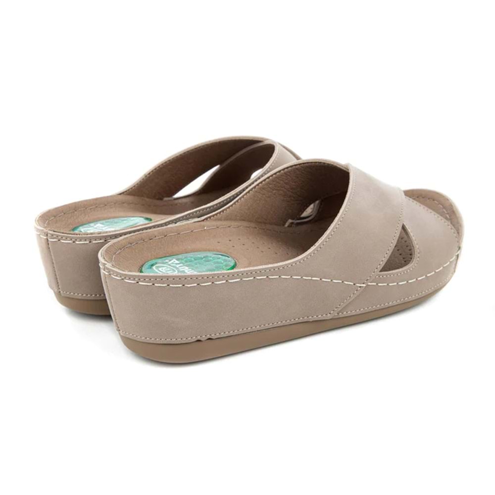 Muya Active Anatomik Taban Jel Destekli Kadın Terlik - Vizon - 37