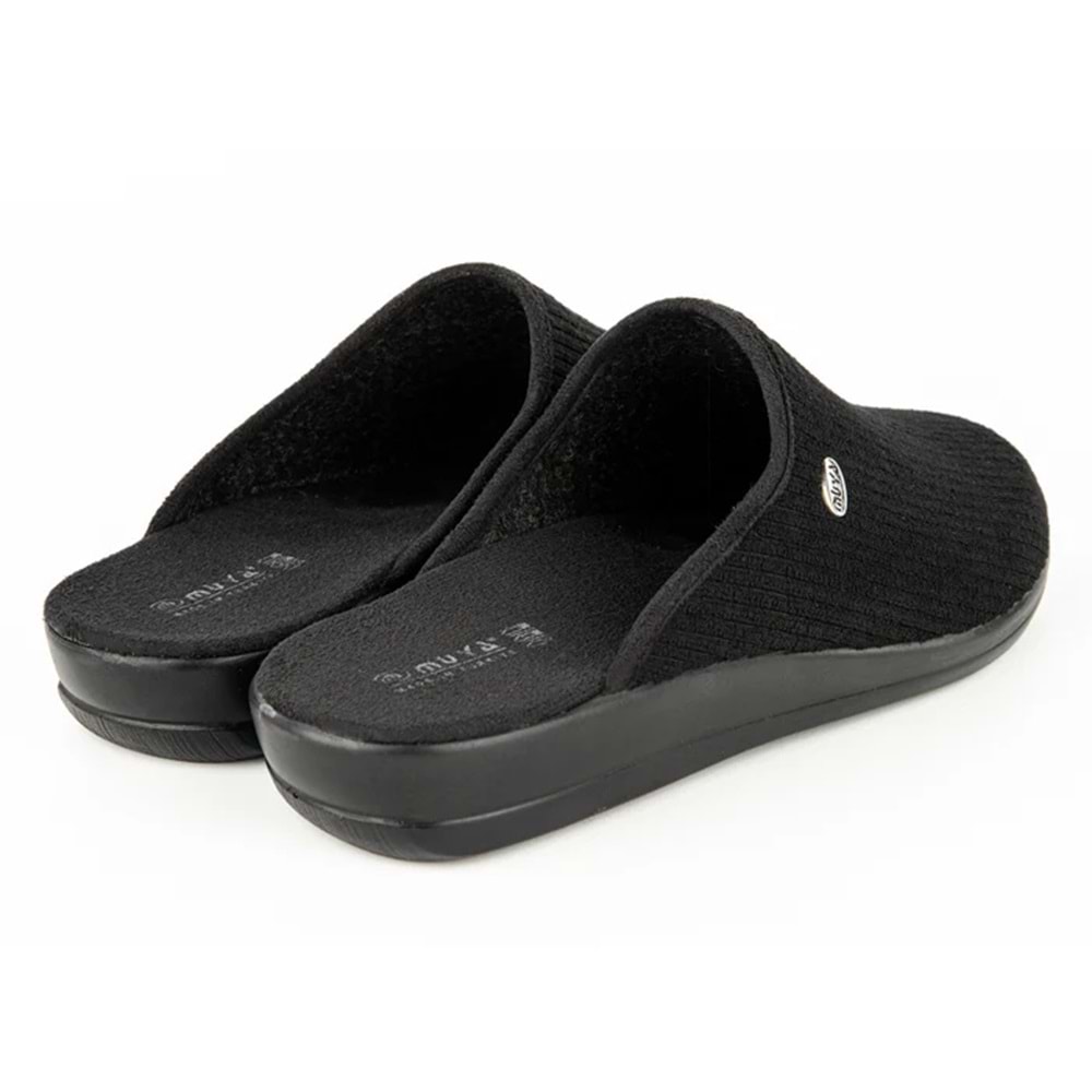 Muya Tondo Anatomik Taban Erkek Ev Terliği - Siyah - 40