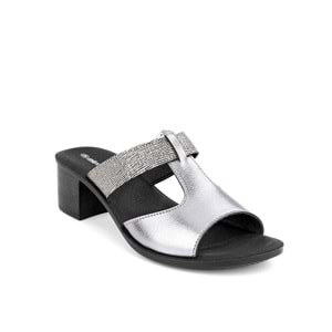 Muya Ceria Anatomik Kadın Topuklu Terlik - Kurşun - 37