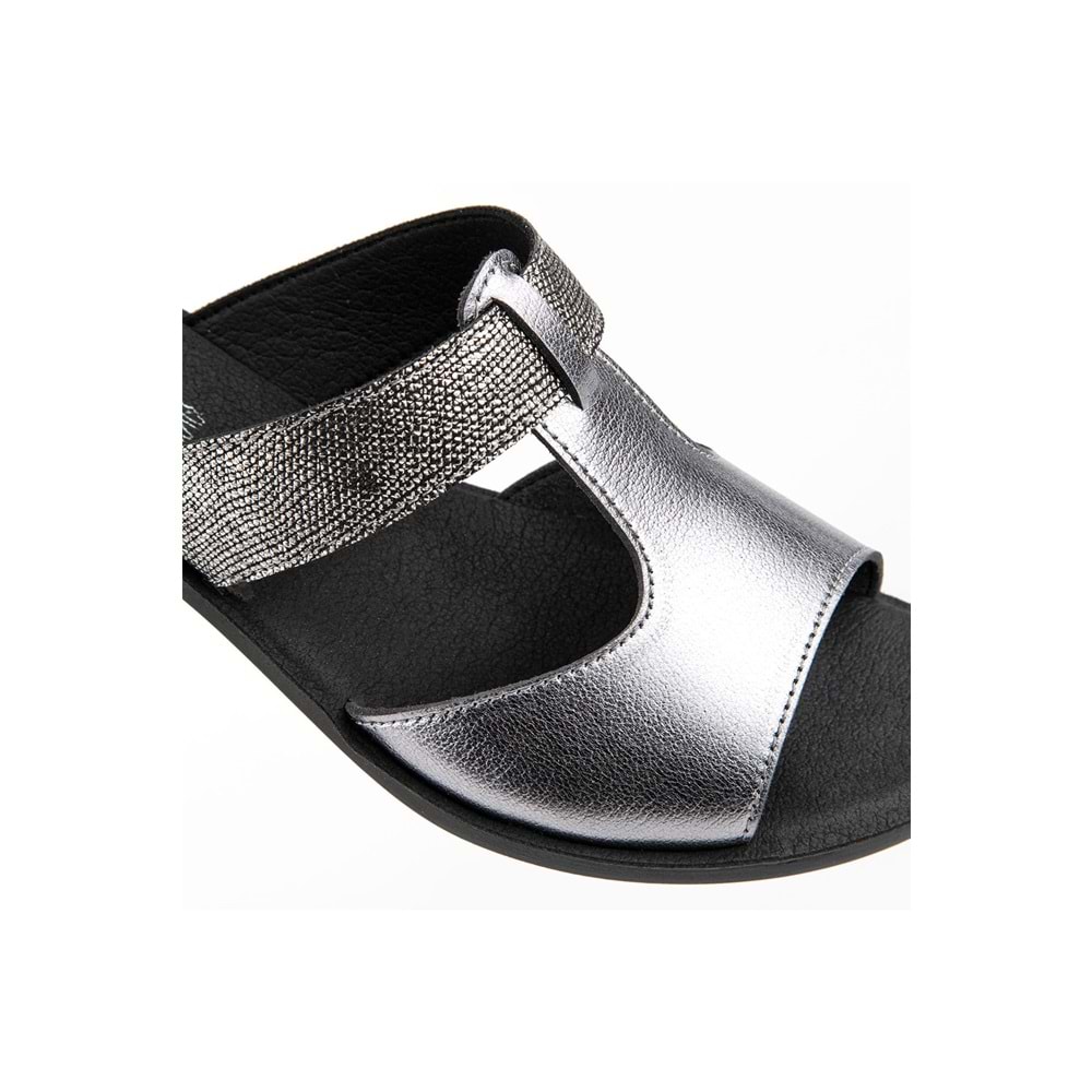 Muya Ceria Anatomik Kadın Topuklu Terlik - Kurşun - 37