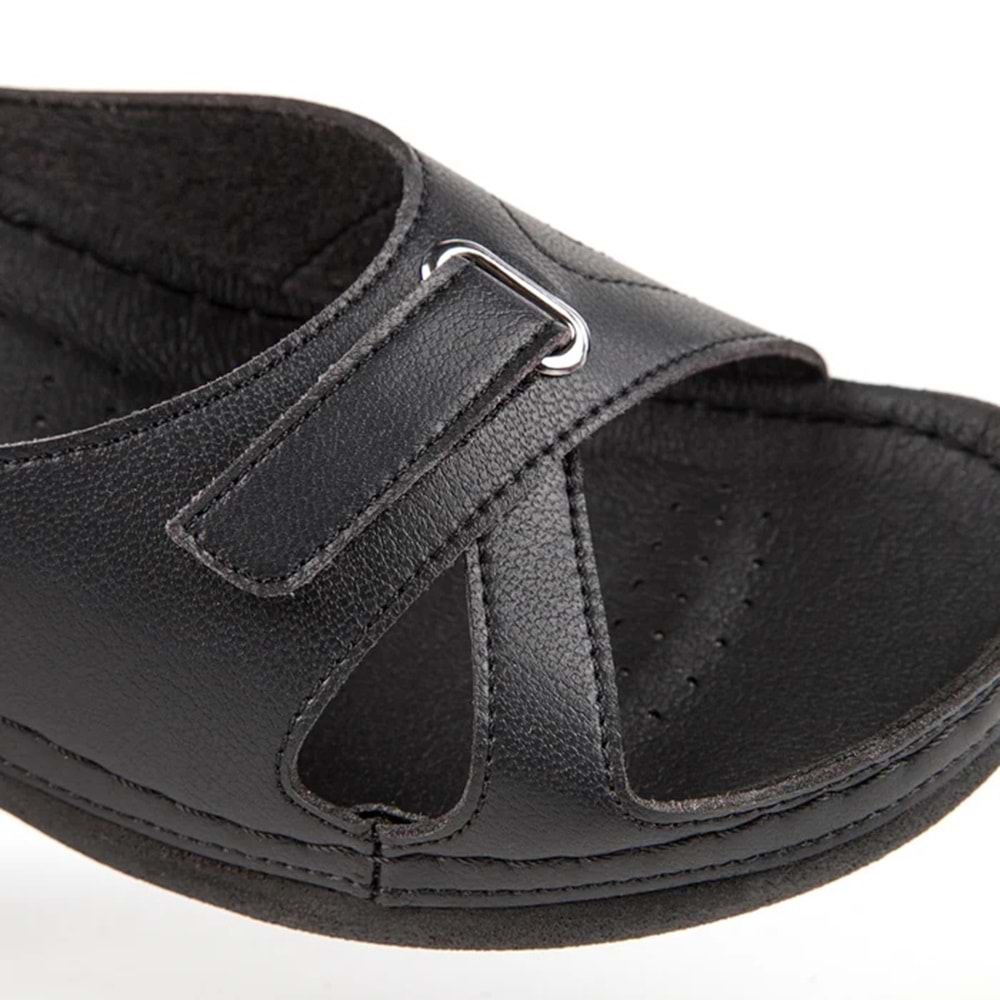 Muya Star Anatomik Taban Jel Destekli Kadın Terlik (Topuk Dikeni) - Siyah - 39