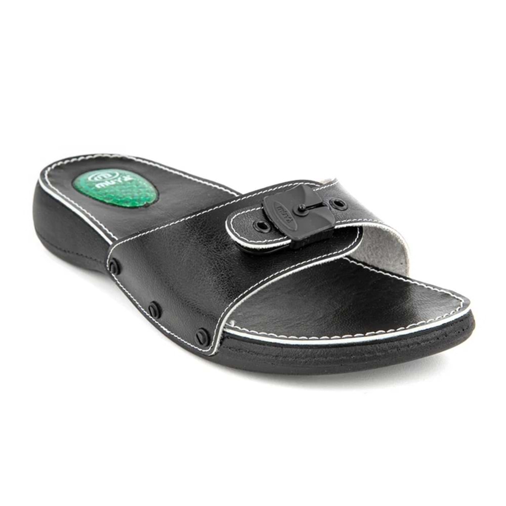 Muya Phare Klasik Anatomik Taban Jel Destekli Kadın Terlik - Siyah - 35