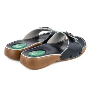 Muya Phare Klasik Anatomik Taban Jel Destekli Kadın Terlik - lacivert - 41