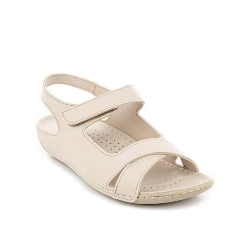 Muya Alula Anatomik Taban Hafif Kadın Sandalet - Krem - 40