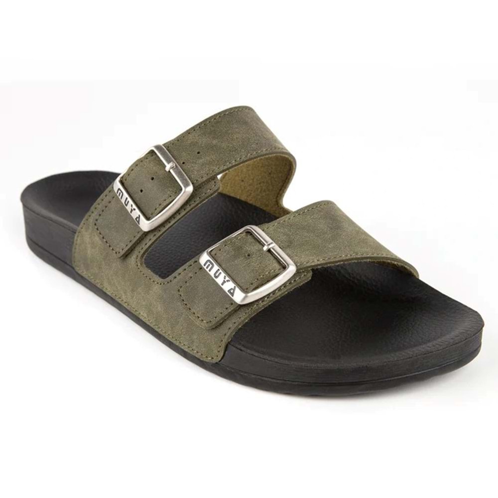 Muya Nova Anatomik Taban Sudan Etkilenmez Erkek Terlik - Haki - 44