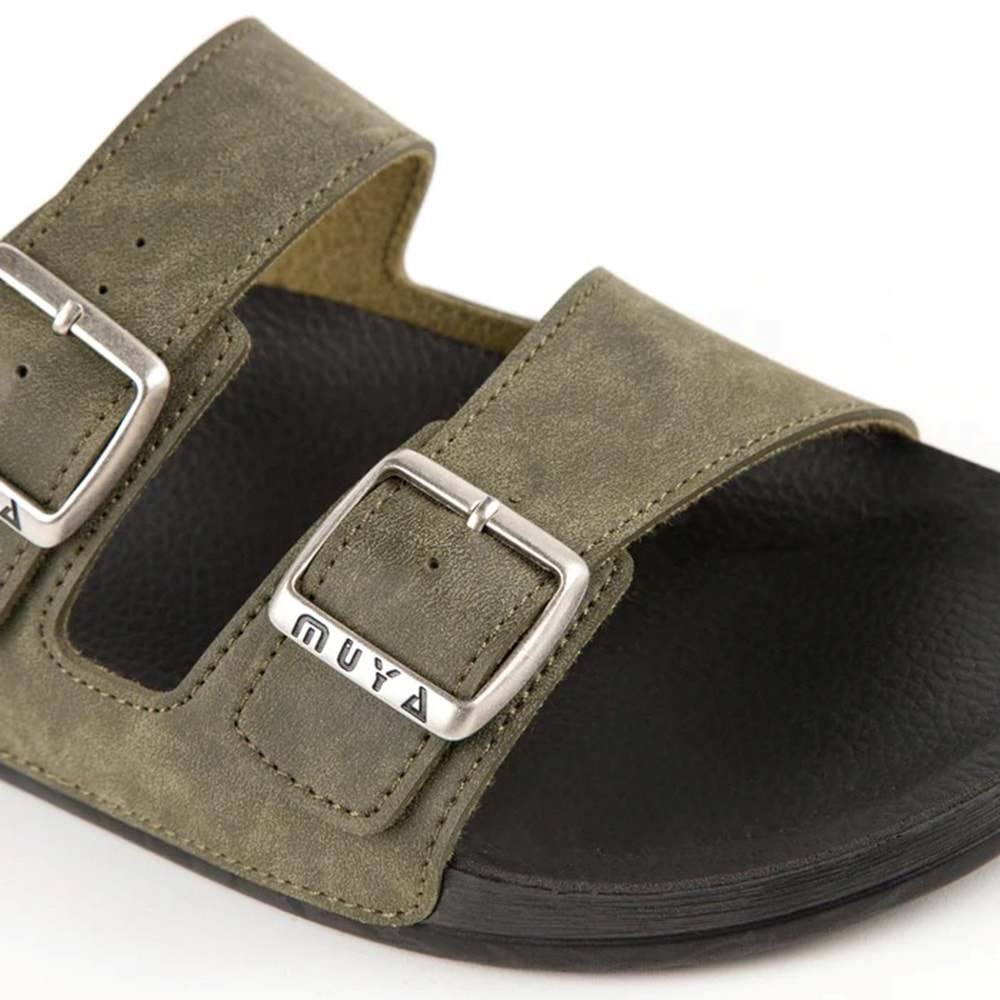 Muya Nova Anatomik Taban Sudan Etkilenmez Erkek Terlik - Haki - 44