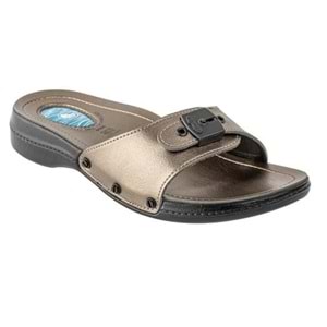 Ceyo 6500-1 Klasik Tam Ortopedik Jel Destekli Kadın Terlik - Platin - 40