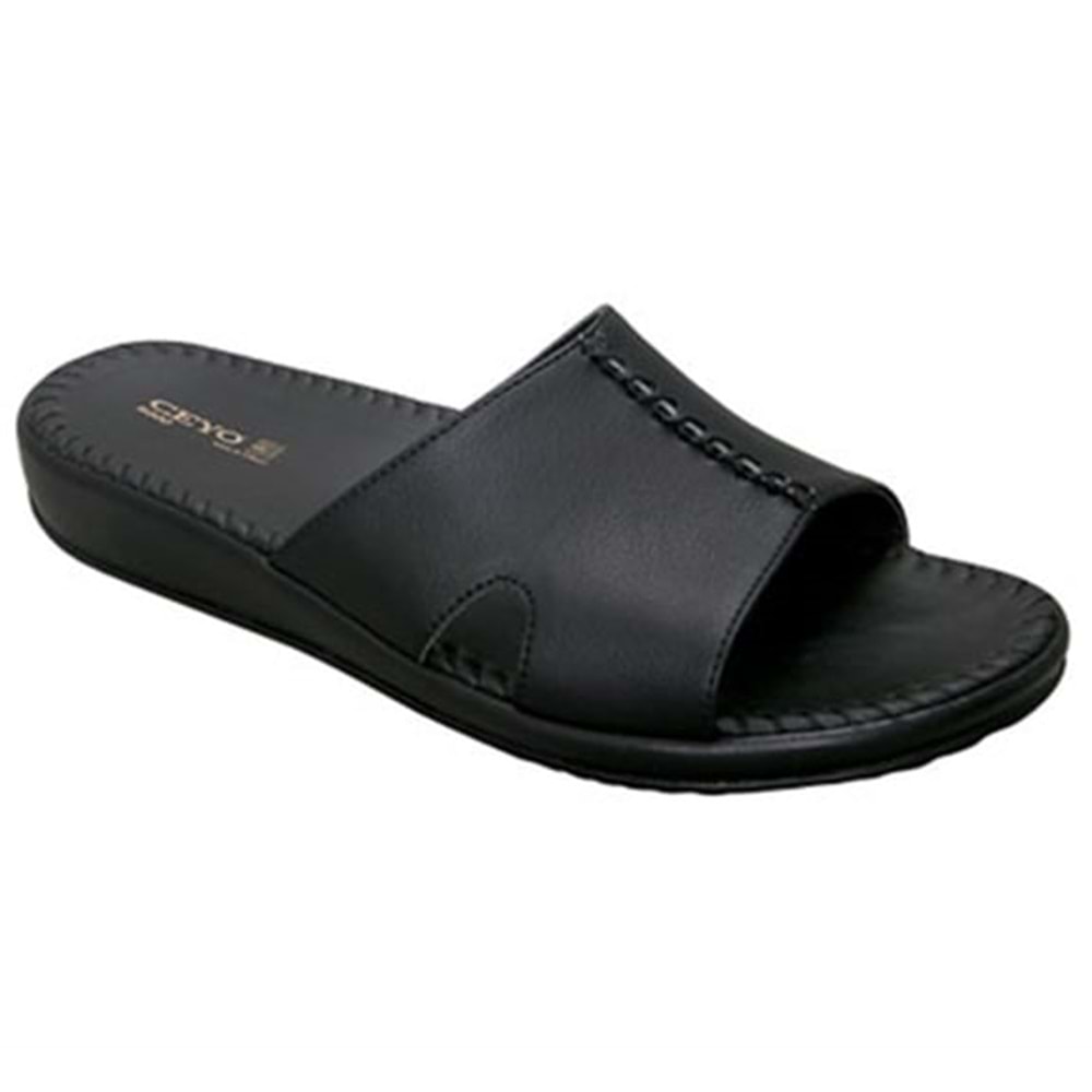 Ceyo 9200-3 Tam Ortopedik Kadın Terlik - Siyah - 35