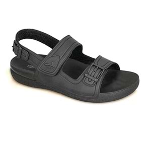 Ceyo 1300-4 Tam Ortopedik Unisex Sandalet - Siyah - 35