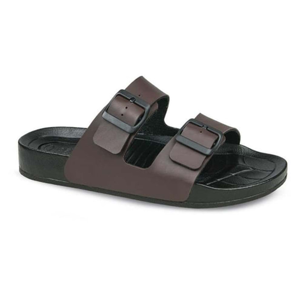 Ceyo Bermuda-M2 Tam Ortopedik Erkek Terlik - Kahverengi - 44