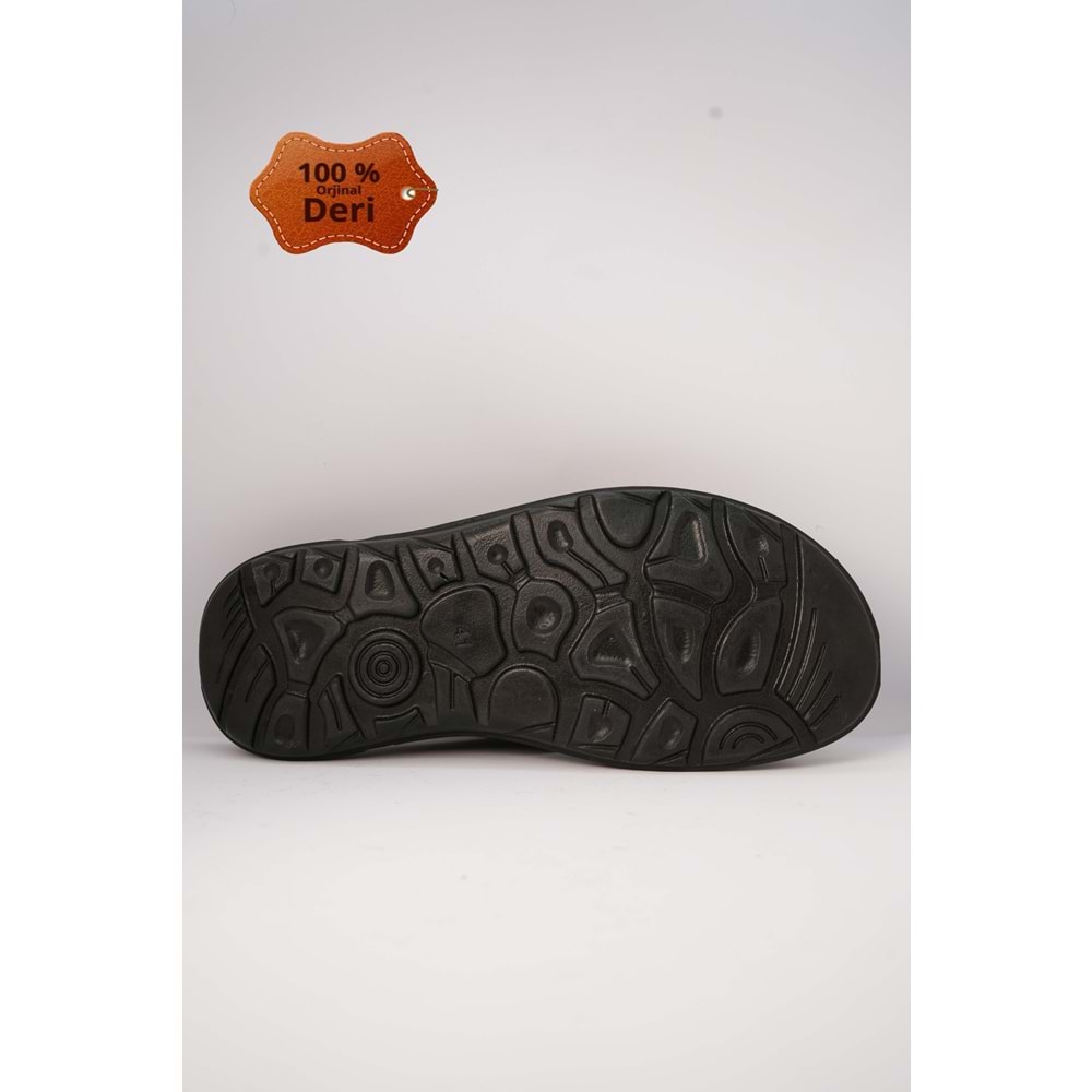 Kristal Kr.97 Anatomik Taban Hakiki Deri Erkek Terlik - Kr.97 - Kahverengi - 40