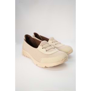 Kristal Kr.46 Anatomik Memory Taban Lastikli Kadın Ayakkabı - Bej - 37
