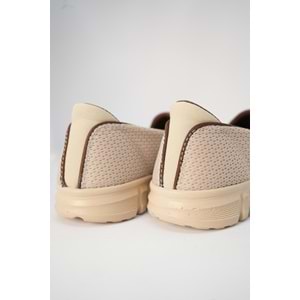 Kristal Kr.46 Anatomik Memory Taban Lastikli Kadın Ayakkabı - Bej - 37