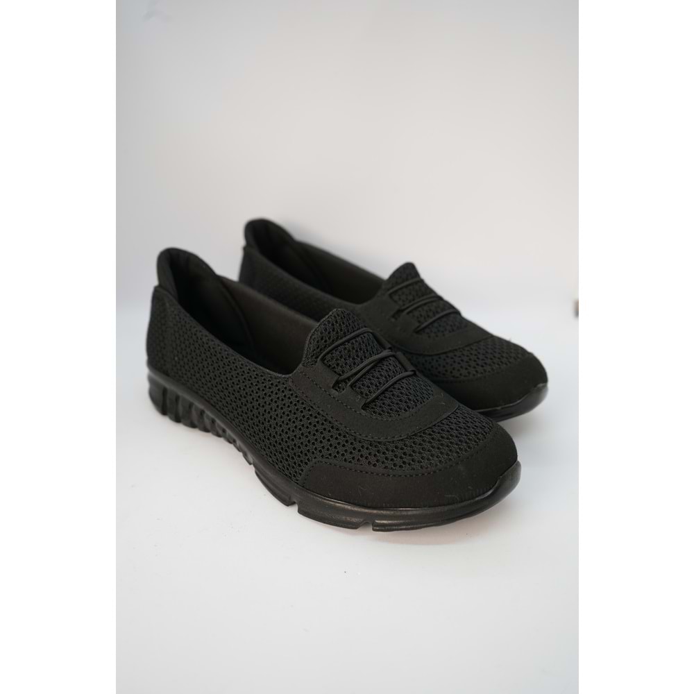 Kristal Kr.46 Anatomik Memory Taban Lastikli Kadın Ayakkabı - Siyah - 37