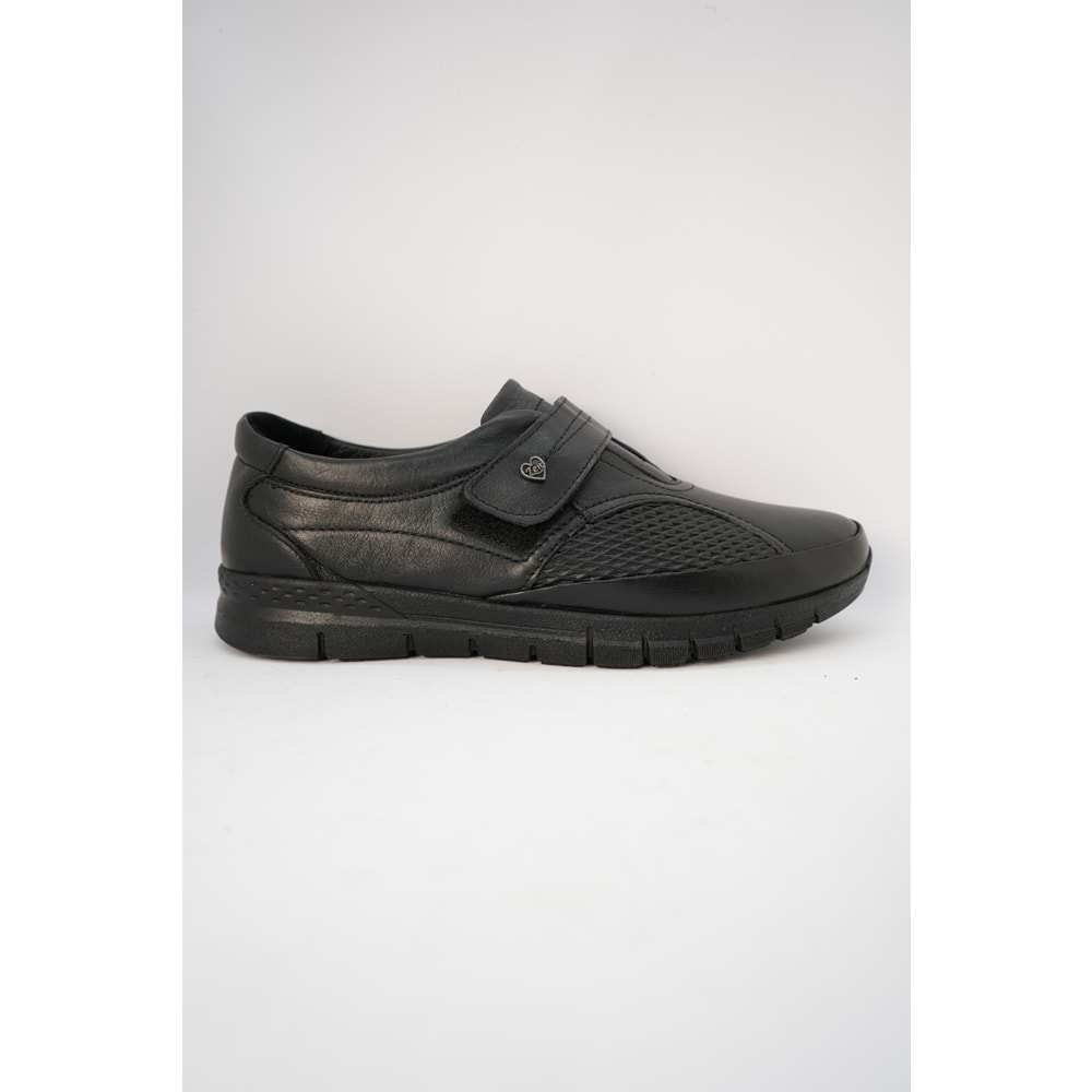 Kristal Kr.56 Tam Otopedik Taban Kemik Çıkıntısı Cırtlı İçi Dışı Hakiki Deri Kadın Ayakkabı