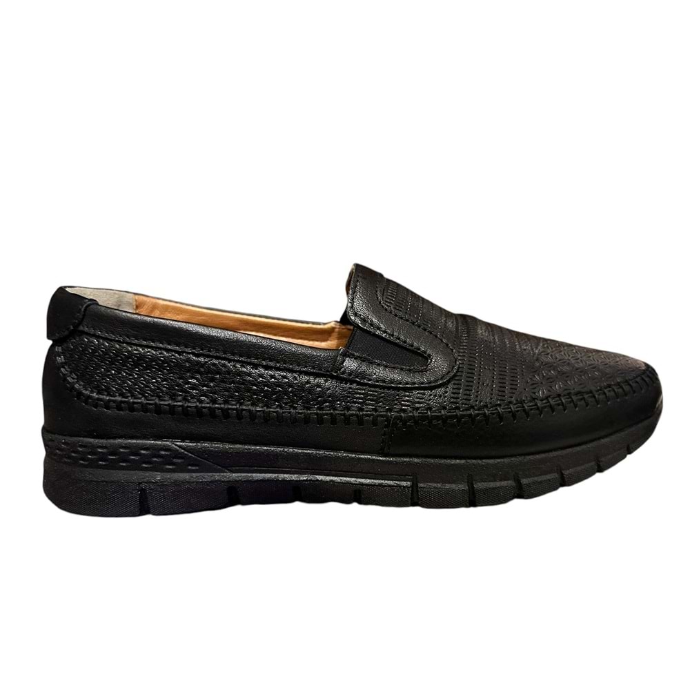 Kristal Dr.265 Tam Ortopedik İçi Dışı Hakiki Deri Kadın Ayakkabı - Siyah - 40