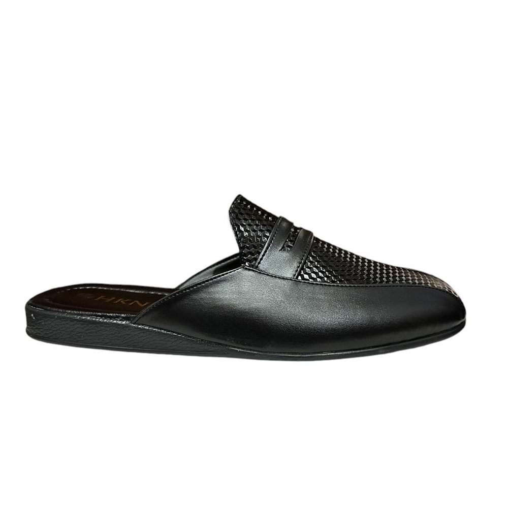 Kristal Hkn.02 Anatomik Taban Çeyiz Erkek Terlik - Siyah - 44