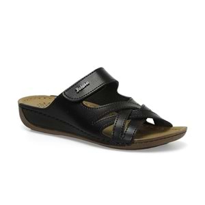 Polaris Anatomik Taban Lastikli İçi Dışı Hakiki Deri Kadın Ayakkabı - 104030.Z3FX - Siyah - 40