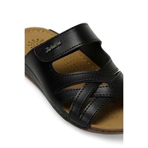 Polaris Anatomik Taban Lastikli İçi Dışı Hakiki Deri Kadın Ayakkabı - 104030.Z3FX - Siyah - 40