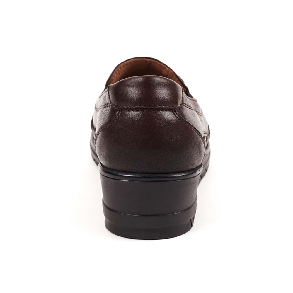 Forelli Moriza Tam Ortopedik İçi Dışı Hakiki Deri Geniş Kalıp Kadın Ayakkabı - Kahverengi - 39,5