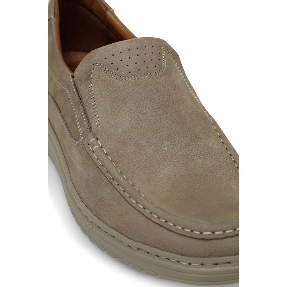Polaris 104380N.M 4 FX Anatomik Taban Hakiki Deri Erkek Ayakkabı - Açık Gri - 41