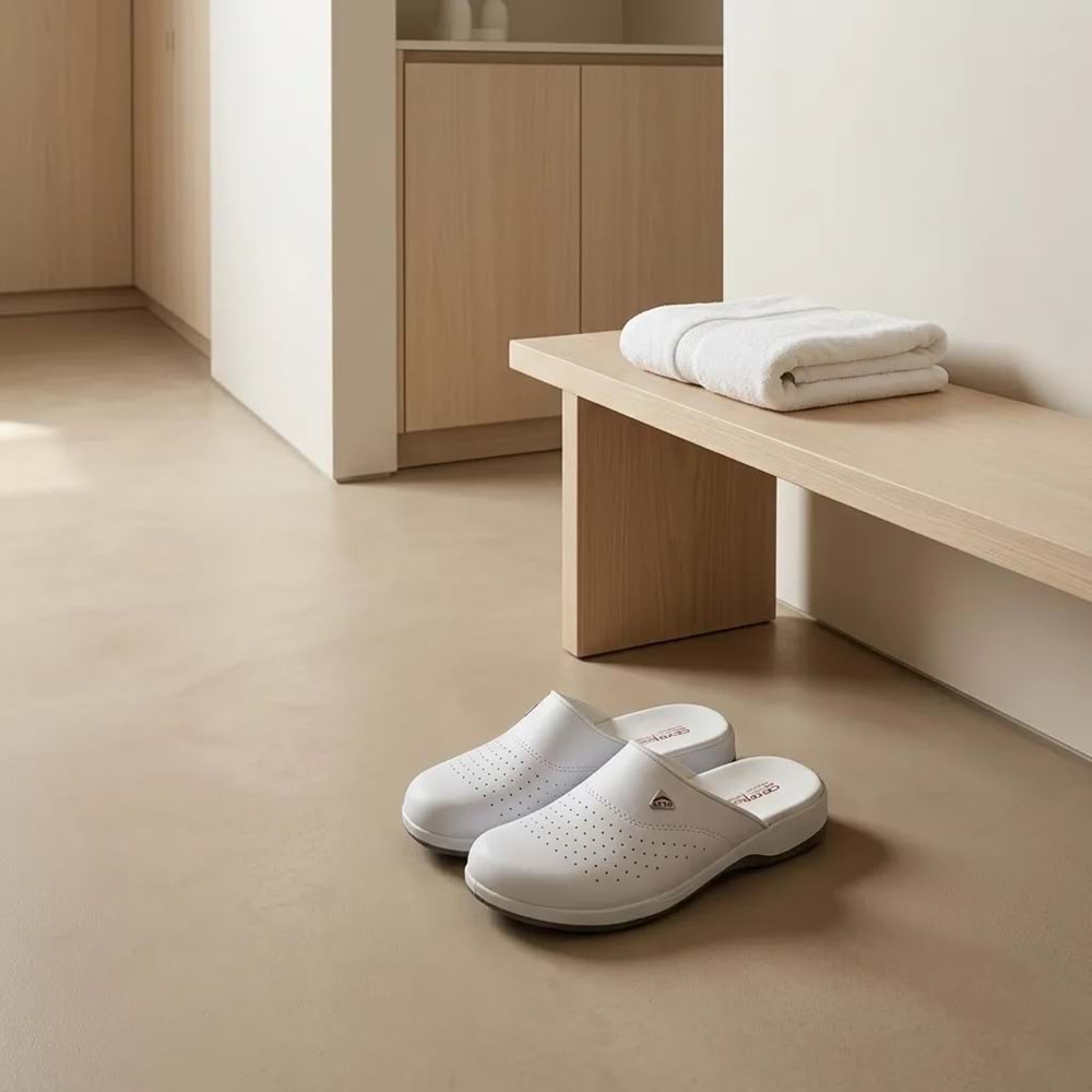 Ceyo Kadın Sabo Terlik 9844-Flex (35-41) - Ceyo - 9844-Flex - Beyaz - 40