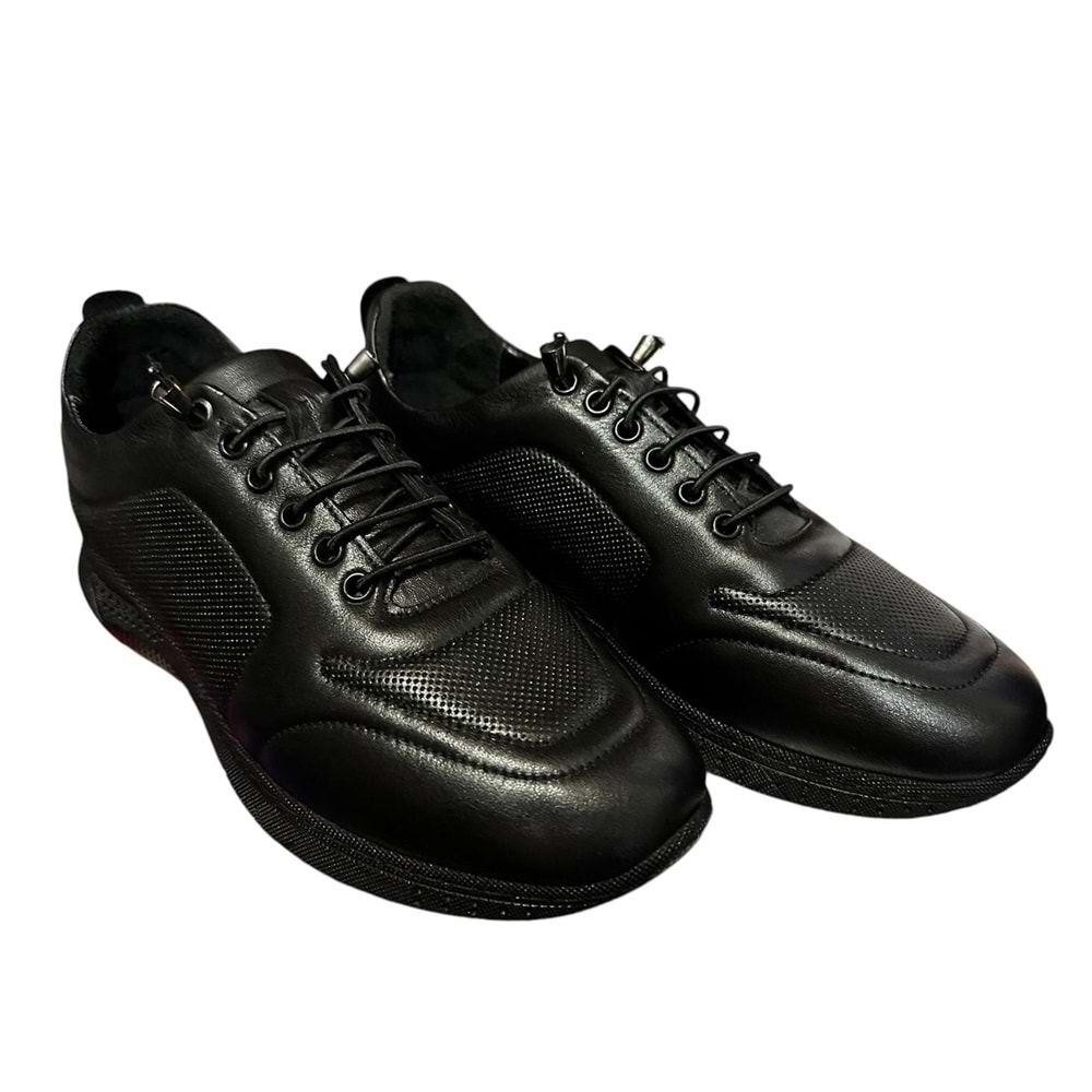 Kristal Dr.271 Anatomik Taban İçi Dışı Hakiki Deri Bağcıklı Kadın Ayakkabı - Siyah - 40