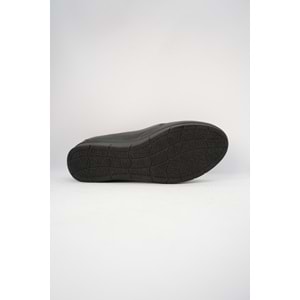 Kristal Dr.241 Anatomik Taban İçi Dışı Hakiki Deri Kemik Çıkıntısı İçin Makosenli Kadın Ayakkabı - Siyah - 40