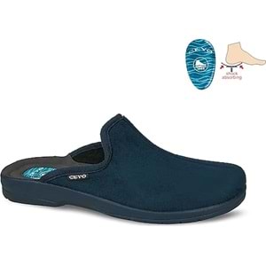 Ceyo 9955-1 Tam Ortopedik Ses Yapmaz Erkek Ev Terliği - lacivert - 41
