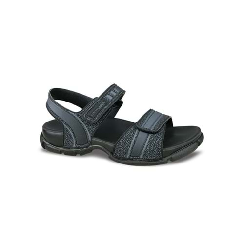 Ceyo Rıva-9 Tam Ortopedik Erkek Sandalet - Siyah - 36