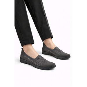 Forelli Lısa-G Comfort tam ortopedik Kadın Ayakkabı - Füme - 38