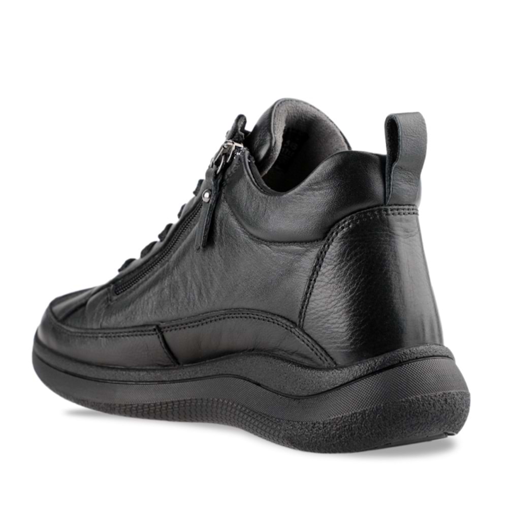 Forellı Neva-G Tam Ortopedik İçi Dışı Hakiki Deri Kadın Bot - Siyah - 36