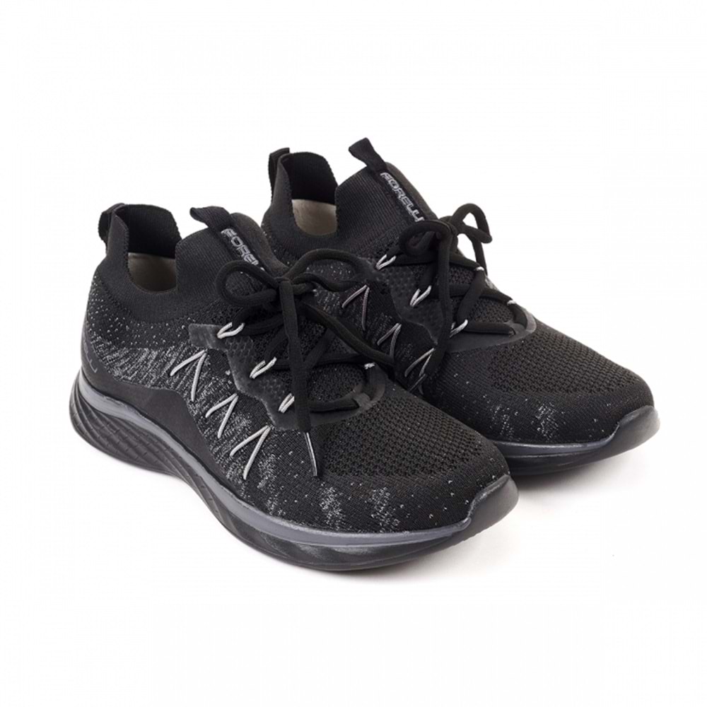 Forelli NIL-G Comfort Tam Ortopedik Kadın Spor Ayakkabı - Siyah - 40