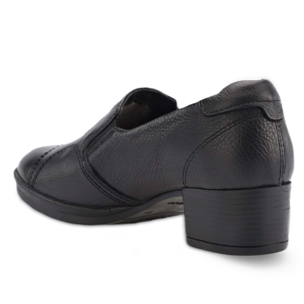 Forellı Pıloyd-G Comfort Tam Ortopedik İçi Dışı Hakiki Deri Ökçeli Kadın Ayakkabı - Siyah - 41