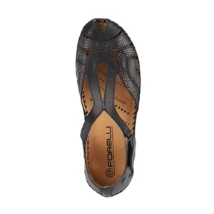 Forellı Sally-G Tam Ortopedik İçi Dışı Hakiki Deri Kadın Sandalet - Siyah - 36