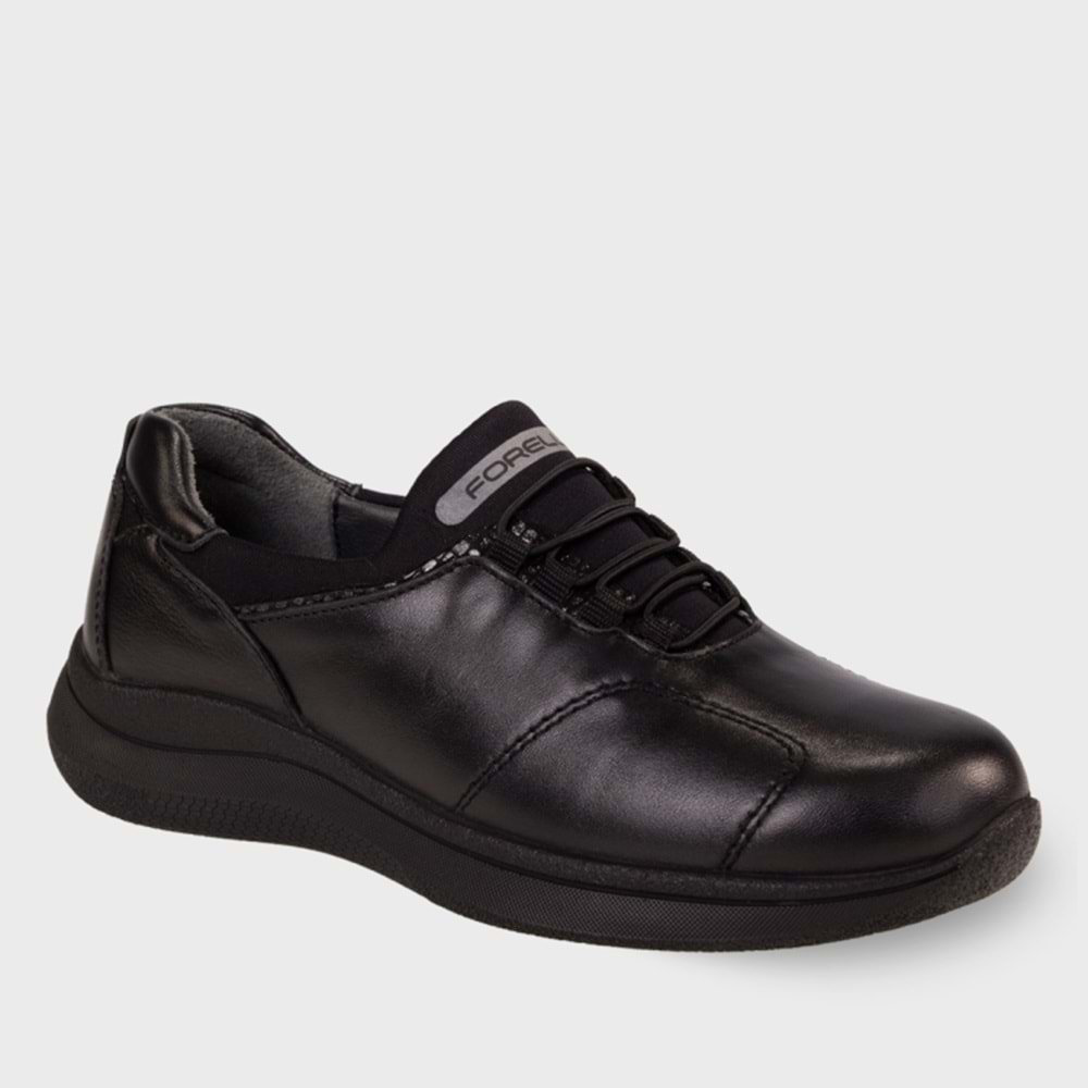 Forellı Sandra-G Tam Ortopedik İçi Dışı Hakiki Deri Kadın Ayakkabı - Siyah - 36