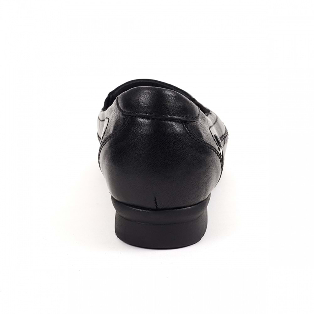 Forellı Lady-G Tam Ortopedik İçi Dışı Hakiki Deri Kadın Ayakkabı - Siyah - 40